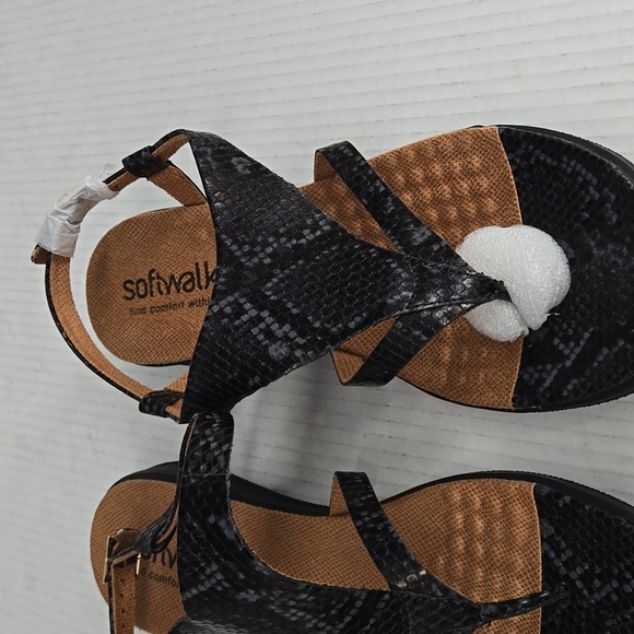 NEW SoftWalk Temara Black Thong Sandals 12W - Picture 4 of 8